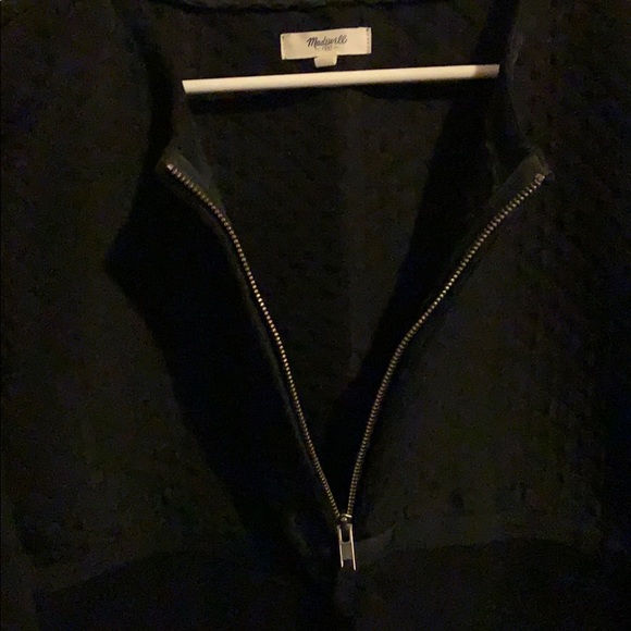 Madewell Black Half Zip Shirt - Picture 4 of 5